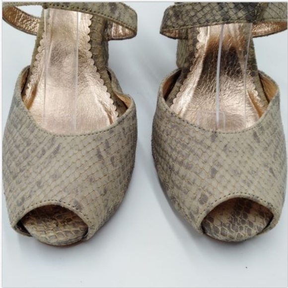 Anthropologie Miss Albright Size 10 Wedge Peep Toe - Picture 6 of 6